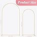 Fomcet Metal Arch Backdrop Stand Set of 2 Gold Wedding Arch Stand 7.2FT & 6FT Arched Backdrop Frame for Birthday Party Baby Shower Graduation Ceremony Decoration