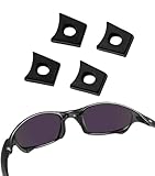 2 Pairs Replacement Nose Bridge Flex Coupler for Oakley Juliet/X Metal XX/X Squared OO6011/Romeo 2 Sunglasses Metal Frame, Black Flex Coupler