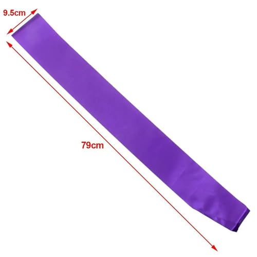 Cintas de raso en blanco moradas que no se deshilachan para bandas decorativas DIY 2