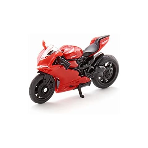 siku 1385, Ducati Panigale 1299 Motorrad, Metall/Kunststoff, Rot, Ausklappbarer Ständer Cover