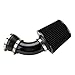 Torchbeam Cold Air Intake Filters System Kits Fit for 325i/330Ci/325Ci/330i/325xi/330xi 2001-2005, 323i/328i 1998-2000, 323Ci 2000, 323is/328is 1998-1999, Aluminum Filter System Replacement Black