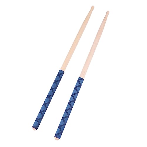 Par de Baquetas de Madera de Arce con Bolsa de Terciopelo Azul miniatura 1
