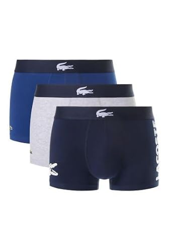 Boxers Lacoste Pack de 3 STRETCH COTTON LOGO UK - vue 7