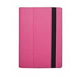 iShoppingdeals - for Dell Venue 10 5000/5050 Tablet Folding Folio Cover Case, Tulip Pink