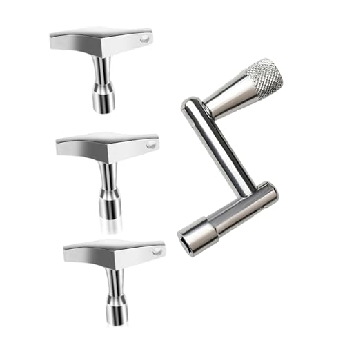 Colaxi 4x Drum Key Accessories Portable Professional Sturdy Lightweight Hardware Practical Manual Tool Drum Key Tuner for Percussion