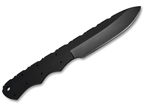 Whole Earth Supply 1095 High Carbon Steel Drop Point Knife Blank Blade Hunting Skinning Skinner 1095Hc Black Powder Coated #TOP18