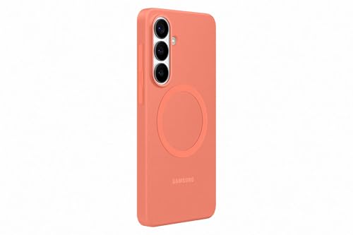 Samsung Galaxy S26+ Coque magnétique en Silicone Rouge Corail