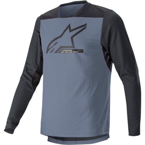 Alpinestars Drop 6.0 V2 Mens LS MTB Mountain Bike Jersey Black/Gray SM