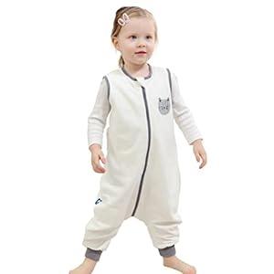 ililmmoe Tog1.5 Babyslaapzak met voeten, uniseks, voor zuigelingen, wandelen, katoenen slaapzak, draagbare deken