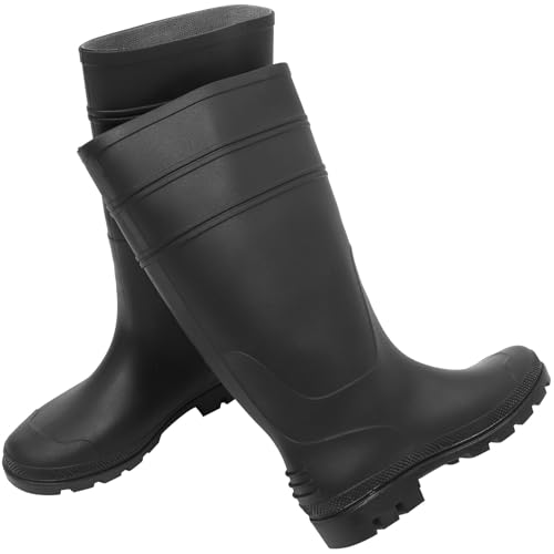 Sécurité travail sans glisser grâce aux bottes hautes imperméables