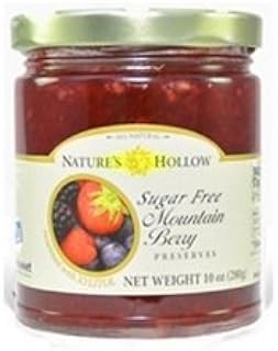 Nature's Hollow Mountain Berry, Sugar Free, 10-Ounce (Pack of 12)