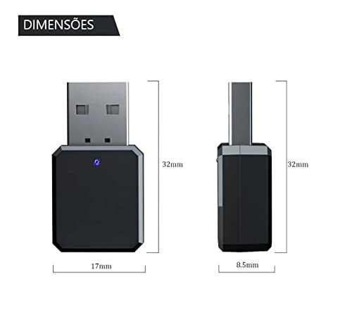 Adaptador Bluetooth Automotivo Usb P2 Receptor De Som Carro | Receptor Bluetooth Adaptador Musica P2