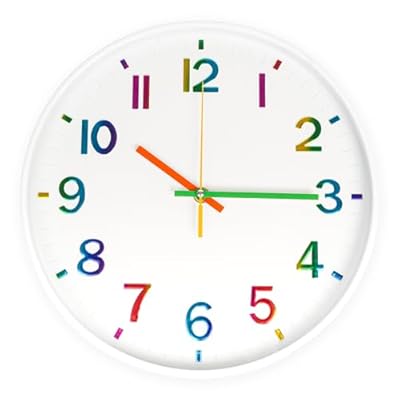 CIMOYBAI Reloj de pared de 30 cm, números 3D, multicolor, silencioso, oro rosa, moderno, sin ruido de tictac, para oficina, habitación, salón, cocina, escuela, habitación infantil (blanco-P) | Ya disponible en tu tienda friki favorita! En mundofriki.es!