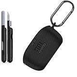 Silicone Case Compatible with JBL Wave Buds 2/ JBL Wave Buds Wireless Earbuds, Soft Protective Cover with Keychain (Black)