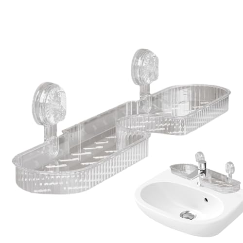 Bexdug Kranorganisator För Handfat | Antislip Avloppskorg - Mångsidig Badrumsaccessoar För Hem, Resa & Hotell