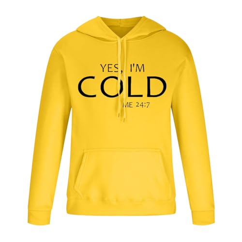 Yes I'm Cold Me 24:7 Hooded Sweatshirts Mens Funny Pullover Hoodies Basic Loose Long Sleeve Fall Casual Tops3