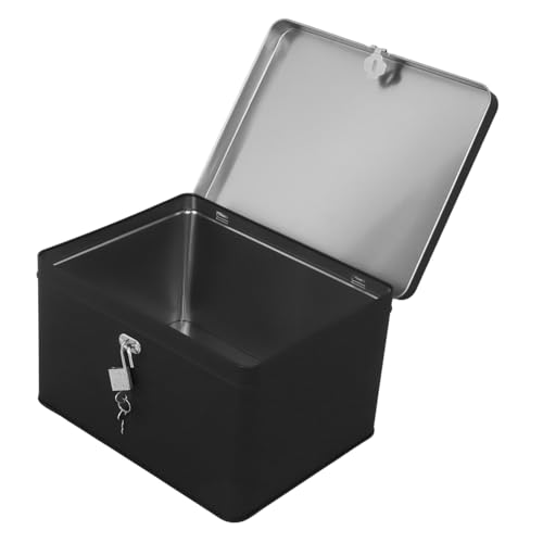 Generisch Metall Aufbewahrungsbox mit Schloss Langlebige Blechdose für...