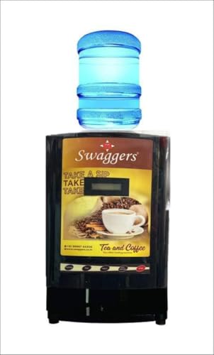 Image of swaggers 2 Options Tea Coffee Vending Machine Suitable For Office /Factory /Godawn /Home /Catering House.Ready to Serve, No Milk Required