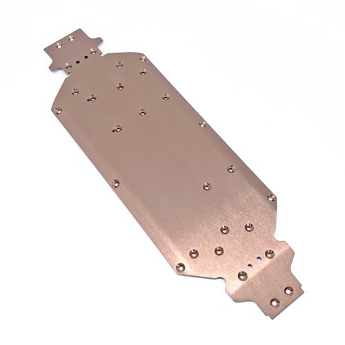 KingVal - KingVal Replacement Metal Chassis Bottom Board RC Spare Parts Compatible with WLtoys 124019 124018 124017 124016 124007 1/12 RC Car