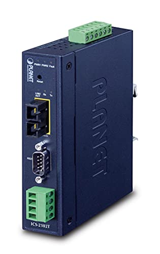 Planet IP30 Industrial 1-Port RS232/RS422/RS485 Serial, W125855888 (RS232/RS422/RS485 Serial Device Server (1 x 100BASE-FX SC, Multi-Mode 2km IP30 Industrial 1-Port,)