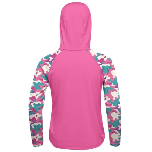 Image of Boys Rash Guard Swim Hoodie, Kids Long Sleeve Sun Fishing Shirts