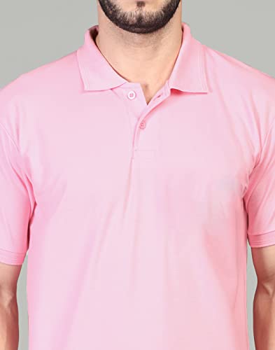 Image of INKKR Men's Casual Polo Neck Half Sleeve Solid T-Shirt (Pack-3)