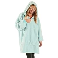 Felpa con cappuccio oversize coperta sherpa pile extra large felpa con cappuccio