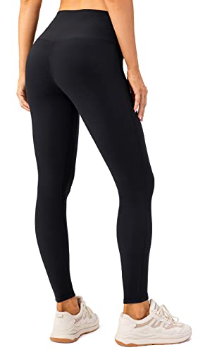 Lavento Women's Fleece Lined Ribbed Yoga Leggings Mid-Rise - Thermal Workout Active Legging For Women (Black, 4) #TOP1