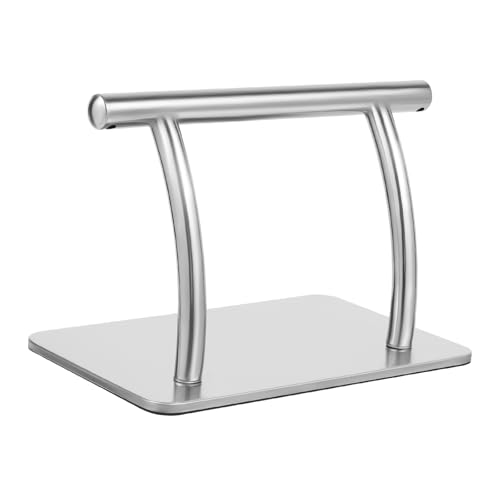 Poggiapiedi in acciaio inox, poggiapiedi da parrucchiere, poggiapiedi mobile, poggiapiedi antiscivolo, per barbiere, saloni di bellezza, centri massaggianti, 29,5 x 19 x 20,5 cm