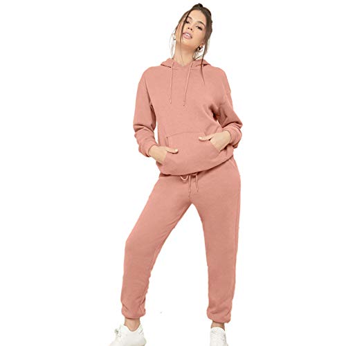 Image of Women's Tracksuit /Sweatshirt + Pant Set Peach