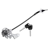 X AUTOHAUX 1 Set Front Left Side Door Lock Cylinder Cable with 2 Keys for Honda Civic 4-Door 2006 2007 2008 2009 2010 2011 72185-SNA-A01