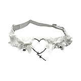 Mqiklt Herzförmiges Bein für Partys, Cosplay Und Theaterrequisiten, Weiß, Universal-