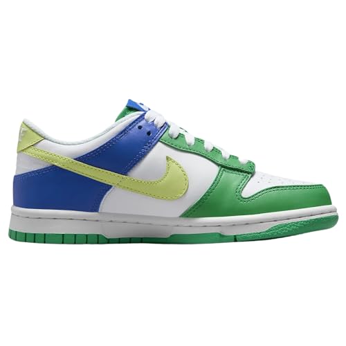 White / Light Lemon Twist / Stadium Green Nike Grade School Dunk Low2