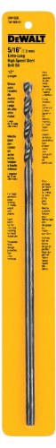 DEWALT DW1608 5/16-Inch by 12-Inch Extra Long Black Oxide Twist Drill Bit