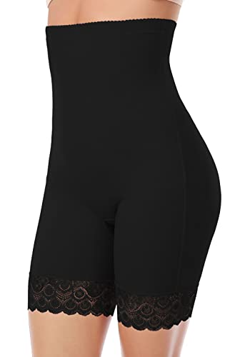 Women's Sexy Lace Tummy Control Shapewear Shorts High Wasited Slimming Body Shaper Slip Shorts For Under Dresses #TOP20