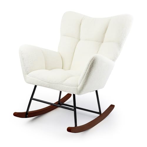 Allyson® Schaukelstuhl Relaxsessel mit Liegefunktion,...