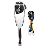 Auto RHD LED Schaltknauf Automatischer Schalthebel Passend für E46 E60 E61 (Titansilber)