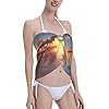 Beach Sunrise Print Women Short Sarongs Beach Wrap Quick-Drying Lightweight Design For Beaches, Pools, Cruises, And Resorts #3