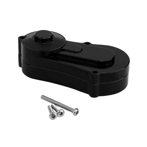 RZXYLRC Aluminum Transmission Cover Gearbox Protective Case for Losi 1/18 Mini LMT 4X4 Brushed Monster Truck RTR-LOS01026 Upgrades (Black)