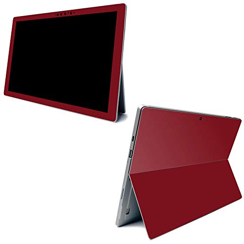 Image of MightySkins Carbon Fiber Skin for Microsoft Surface Pro 7 - Solid Burgundy | Textured Carbon Fiber Finish | Easy to Apply, Remove, and Change Styles | Made in The USA (CF-MISURPR7-Solid Burgundy)