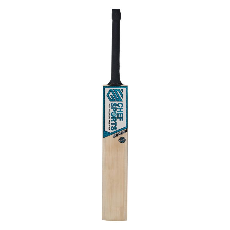 Image of Chef Sports Grade 1 Kashmir Willow Cricket Bat | Thick Edges & Big Sweet Spot | Balanced Bat for Powerful Stroke Play & Control | Season Ball