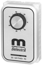 MAXITROL T115 40-90 Degree Range, KNOB Adjustable, Room Override, Thermostat, WALL Mount