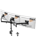 STANDOPIA Triple Monitor Desk Mount for 13-27 Inch Screens, VESA 75/100