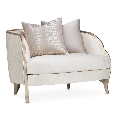 Sillón Curvo Jacquard Blanco Nube miniatura 5