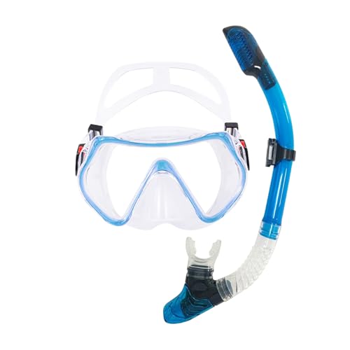 TUDIVING Snorkeling Gear para Adultos, Máscara de Buceo con Vista Panorámica Antivaho, Equipo de Snorkel y Buceo, Talla Única miniatura 1