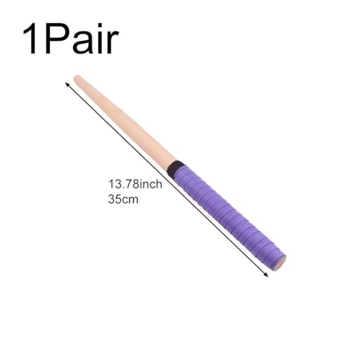 Baquetas Maibachi para tambor Taiko de madera con mango antideslizante miniatura 7