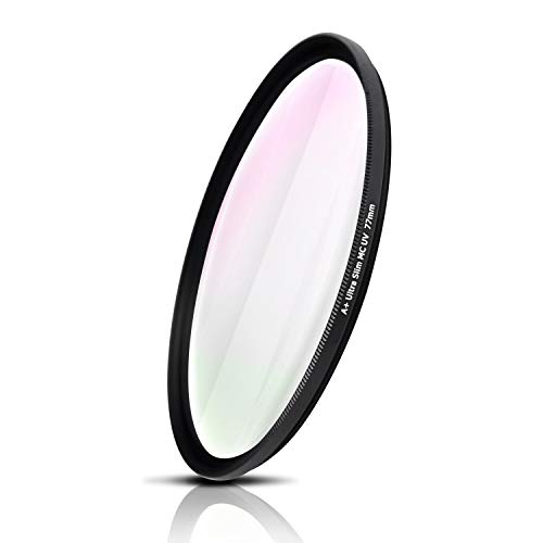 Ares Foto® 77mm Photography Filter, Vidrio óptico de Japón, Marco de Aluminio fresado CNC, Nano Coatings, Ultra-Slim, Weather-Sealed. Compatible con Nikon Sony Canon Tamron Sigma ...