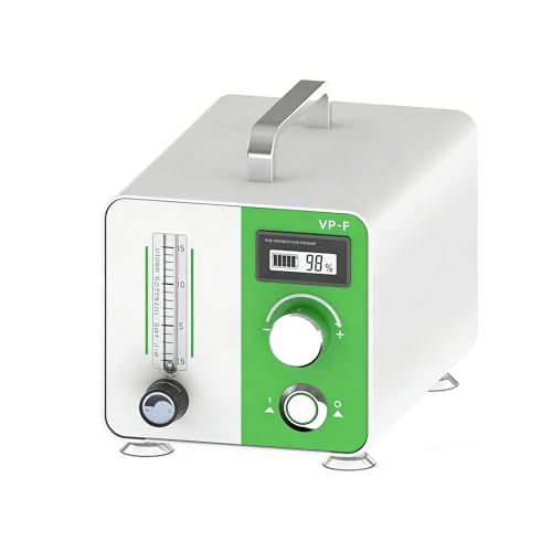 Image of Lab Vacuum Pump, Portable Oilless Vacuum Filtration Pump, 0-12 L /min Flow Rate W /Positive（150 KPa） and Negative（-75 KPa） Pressure (F)