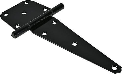 Hardware Essentials 851698 Heavy Duty T-Hinge Black (8") #TOP24