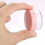 Refillable Cosmetic Sample Jars - 100 Pack 10g (0.35oz) Pink Small Travel Containers with Lids + 10 Mini Makeup Spatulas - BPA Free - Image 3